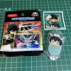 ヒロアカ 緑谷出久 デク ミニアクリルブロック アクキー おくるみチャーム