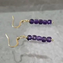 天然石　ピアス　ハンドメイド