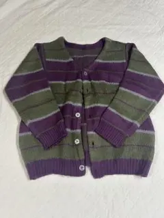 GRL グレイル ランダムボーダーモヘアタッチニットカーディガン kz122