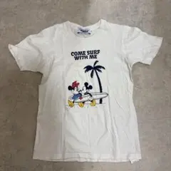ディズニー ミッキー サーフ 半袖Tシャツ（XS）コットン100％ ホワイトのサムネイル