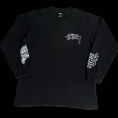STUSSY Old STUSSY Black プリント ロンT 00sのサムネイル