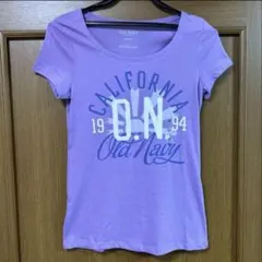 オールドネイビー　パープル　ロゴ入り　Tシャツ