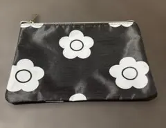 マリークワント 花柄ポーチ ファスナー付き