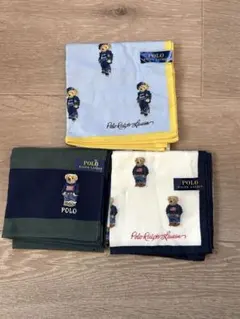 新品【poRalph Lauren】ハンカチ3枚セット