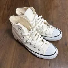 コンバース　オールスター　24.5 白　ハイカット