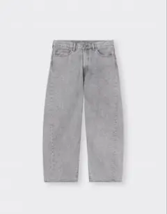 GU バレルレッグジーンズ ライトグレー 丈標準 29インチ