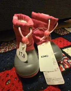 IGNIO 子ども用スノーブーツ 17.0 ピンク