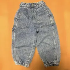 GU デニム　バレルレッグパンツ 110サイズ