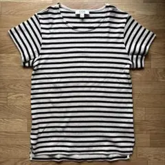 cos ストライプスリムリブTシャツ　古着のサムネイル