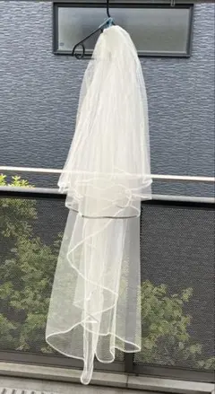 ホワイトチュール ウェディングベール ①
