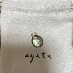 agete ラブラドライト ネックレスチャーム