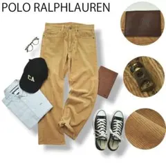 【タロンジップ】POLO ラルフローレン ワーク コーデュロイパンツ ベージュ