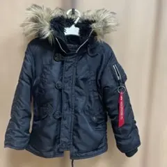 ALPHA INDUSTRIES ブラックダウンコート 100