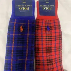 ポロラルフローレンの メンズ用 ウール混ソックス 2足セット26〜28cm、新品