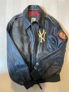 【激レア】NFL New York Giants レザージャケット 古着 90s Mirage NFL New York Giants Leather Jackets（