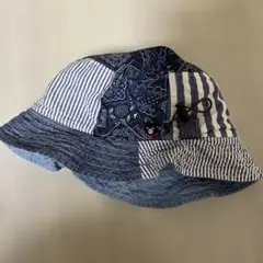 DOUBLE.B パッチワークバケットハット