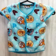 アンパンマン フリース スリーパー 90 ブルー ばいきんまん ドキンちゃん