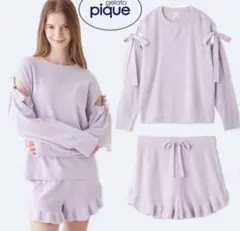 ジェラートピケ　ムースリボンプルオーバー(ルームウェア)