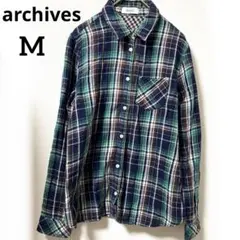archives 長袖シャツ　M 緑　チェック柄　男女兼用のサムネイル
