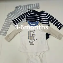 baby GAP ボディスーツ 3-6ヶ月 3枚セット