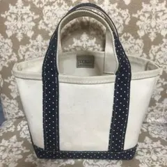エルエルビーンミニトートバッグ　L.L.Beanミニバッグ　ドット