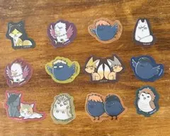 ハイキュー！！　フレークシール　クリアステッカーシール１２枚セット