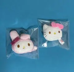 サンリオぬいぐるみマスコットストラップ2個セット ハローキティ マイメロディ