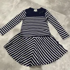 組曲ガール　ネイビーストライプ ツーピース