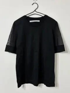 JOHN LAWRENCE SULLIVAN シアー 切替 半袖 Tシャツ 黒のサムネイル