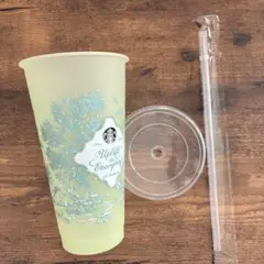 カラーチェンジングリユーザブルコールドカップ + ストローキャップベアリスタ