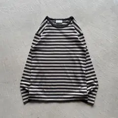 90s agnes b. border l/s ボーダー グレー ベージュのサムネイル