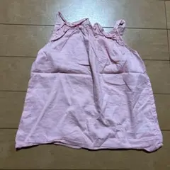 未使用品　H&M ノースリーブ タンクトップ ピンク 3-4Y110cm 女の子のサムネイル