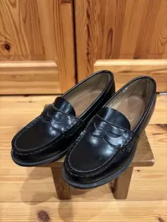 HARUTA ブラック　ローファー　22㎝