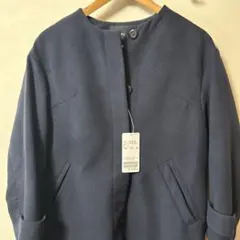 SIMPLICITE シンプリシテェ　ロングコート　ネイビーのサムネイル