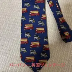 旧ロゴ Burberrys ロンドンヴィンテージ バス柄 シルク 英国製 総柄