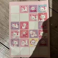 ディズニー　マリーちゃん　シール　平成　当時物