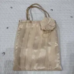 ベージュ　パーティーバッグ　結婚式　卒園卒業　入園入学