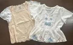 ParAvion パラビオン　花柄袖　トップス2点セットのサムネイル