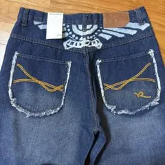 希少デザイン】激レア 刺繍ROCAWEAR ハーフパンツ ジョーツ 極太