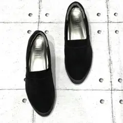 fitfit ライトアップストレッチパンプスニーカー ウェッジソール ブラック