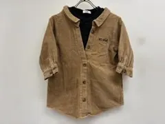 Xgirl Stagesコール天レイヤード風シャツワンピース120★A26102