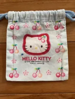 レトロハローキティミニ巾着　ハローキティミニ巾着　レトロ　サンリオ