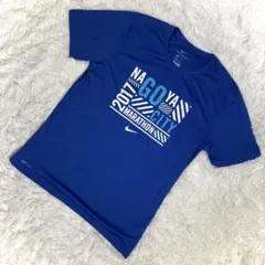 希少✨NIKE Dri-FIT【XL】名古屋マラソン 2017 ブルー Tシャツ