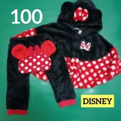 DISNEY ミニーマウス ポンチョ パンツ ディズニー 100 モコモコ