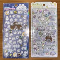 【正規品】シマエナガ　うるちゅるポップシール　ストーンつきジュエルプチドロ