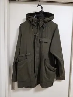 ダークグリーン マウンテンパーカー 2way フリース裏地 ikka 新品 