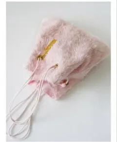 charmantsac シャルマントサック巾着バッグ ピンク短毛のサムネイル