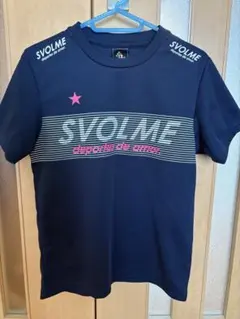 SVOLME ネイビー Tシャツ ストライプデザインのサムネイル