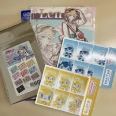 鏡音レン　クリアビジュアルポスター＆シール、KAITOシール