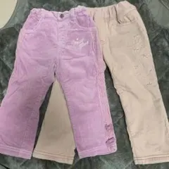 mezzo piano紫色&薄紫色2本パンツセット